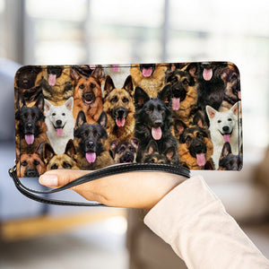 A Bunch Of German Shepherds Clutch Purse