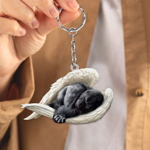 Gorilla Sleeping Angel Acrylic Keychain