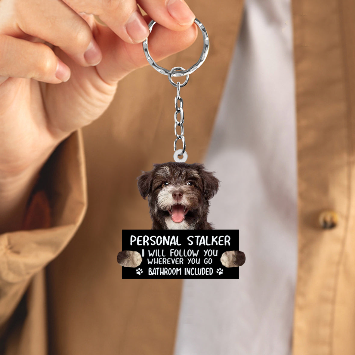 Havanese3 Personal Stalker Acrylic Keychain