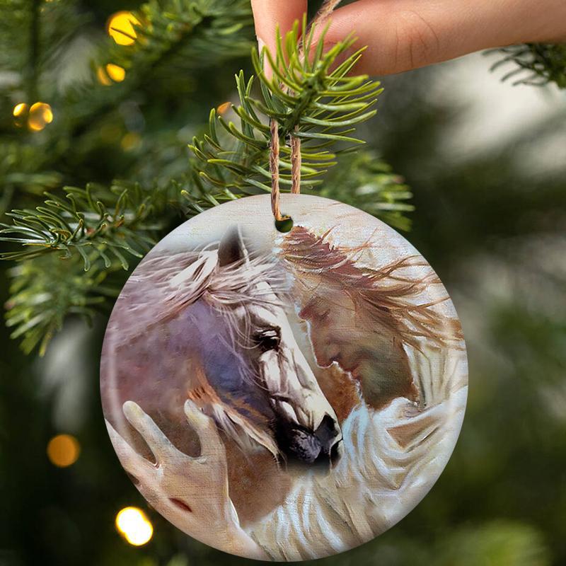 New Release -Horse With God Porcelain/Ceramic Ornament