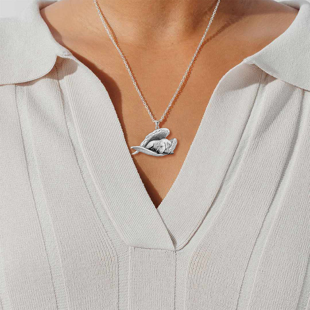 Labrador retriever Sleeping Angel Necklace