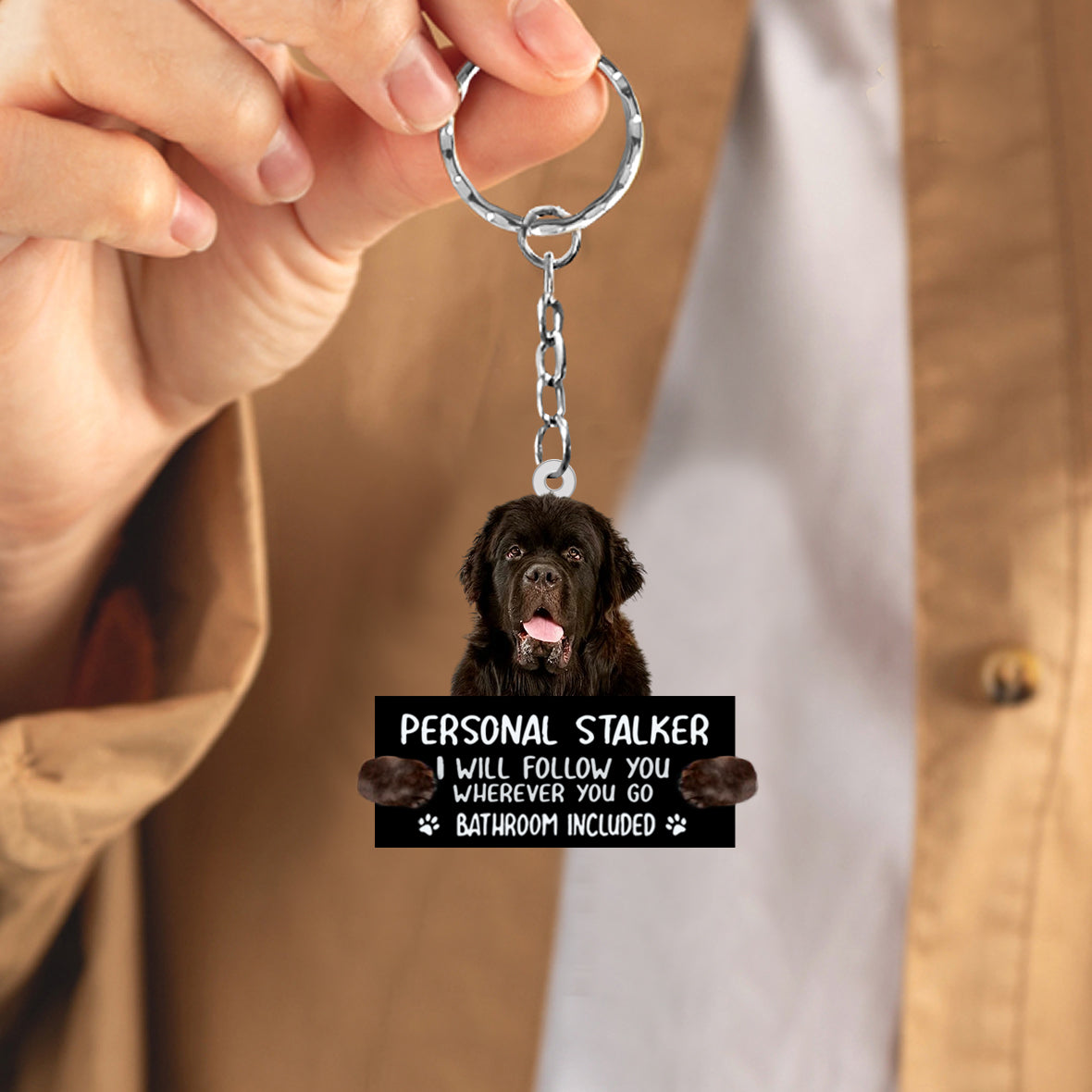 Newfoundland Personal Stalker Acrylic Keychain