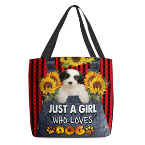 Old English Sheepdog-Just A Girl Who Loves Dog Tote Bag