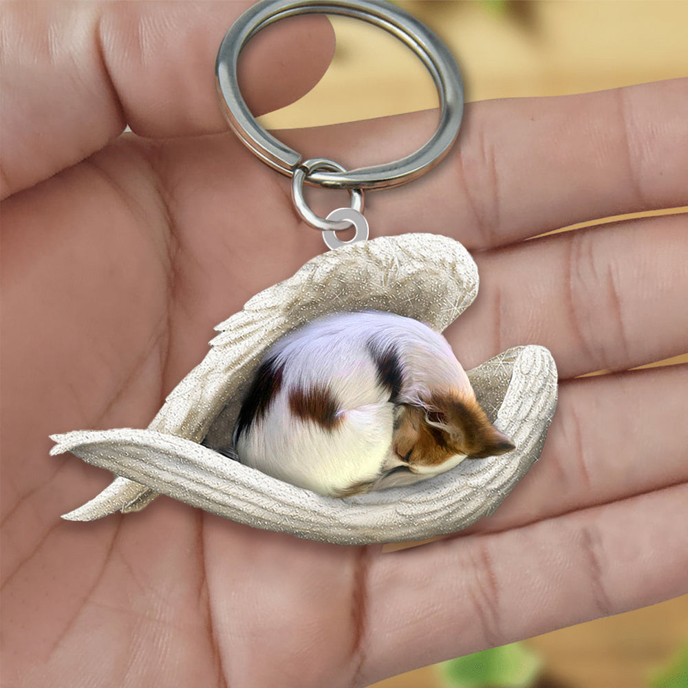 Papillon Sleeping Angel Acrylic Keychain