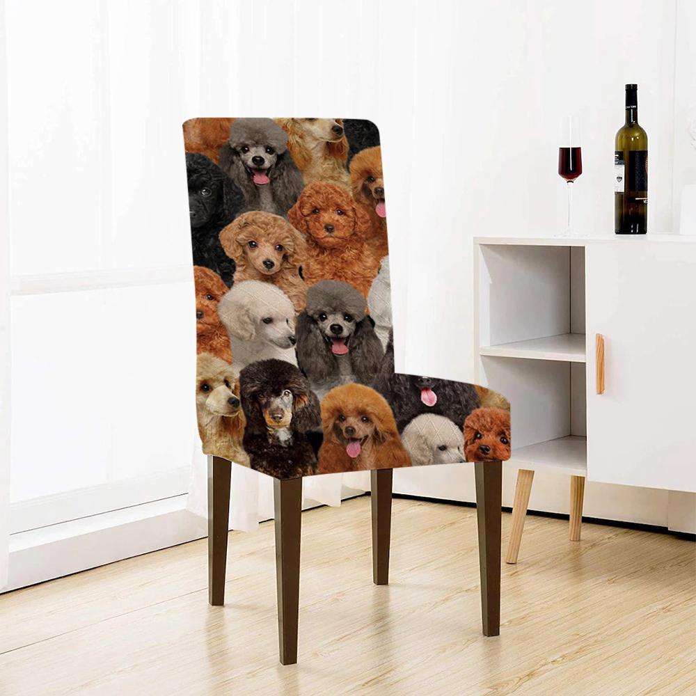 A Bunch Of Poodles Chair Cover/Great Gift Idea For Dog Lovers