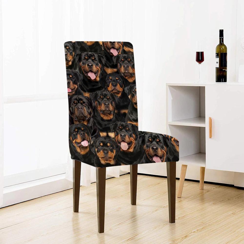 A Bunch Of Rottweilers Chair Cover/Great Gift Idea For Dog Lovers