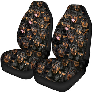 A Bunch Of Rottweilers Car Seat Cover