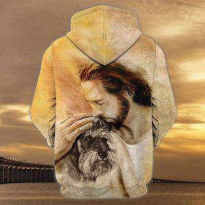 Schnauzer With God Unisex Hoodie