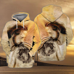 Schnauzer With God Unisex Hoodie