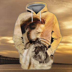 Schnauzer With God Unisex Hoodie