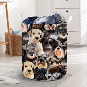 A Bunch Of Schnauzers Laundry Basket