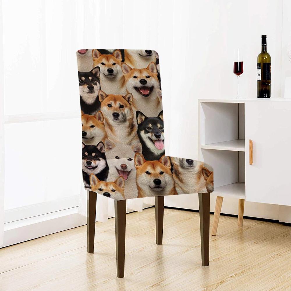 A Bunch Of Shiba Inus Chair Cover/Great Gift Idea For Dog Lovers