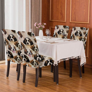 A Bunch Of St. Bernards Chair Cover/Great Gift Idea For Dog Lovers