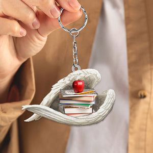 Teacher Sleeping Angel Acrylic Keychain