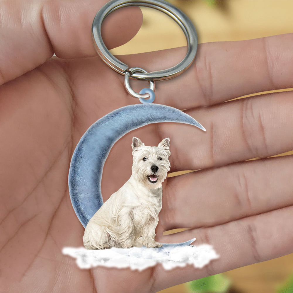 Westy keyrings / West Highland White Terrier key chains and dog