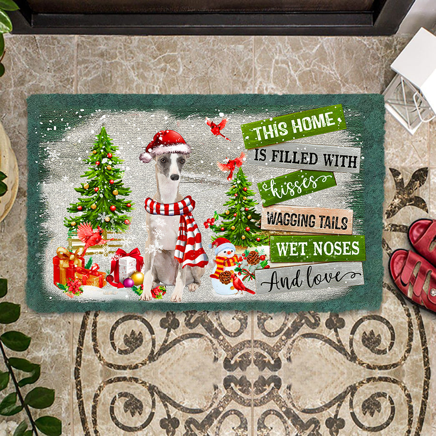 This Home Is Filled With Kisses/Whippet Doormat