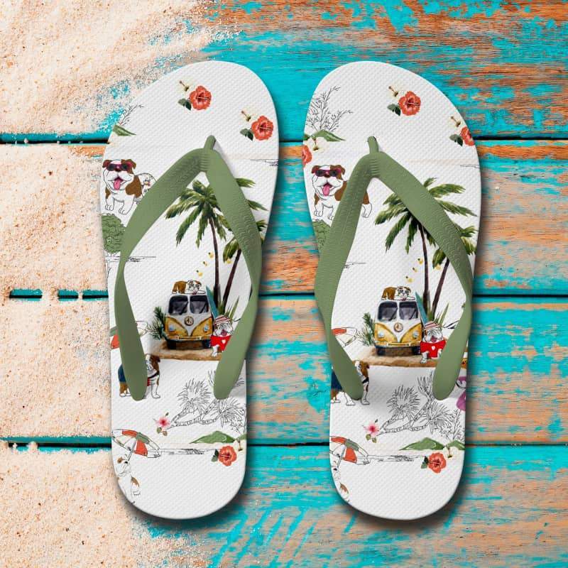 Bulldog Flip Flops OKBANDS