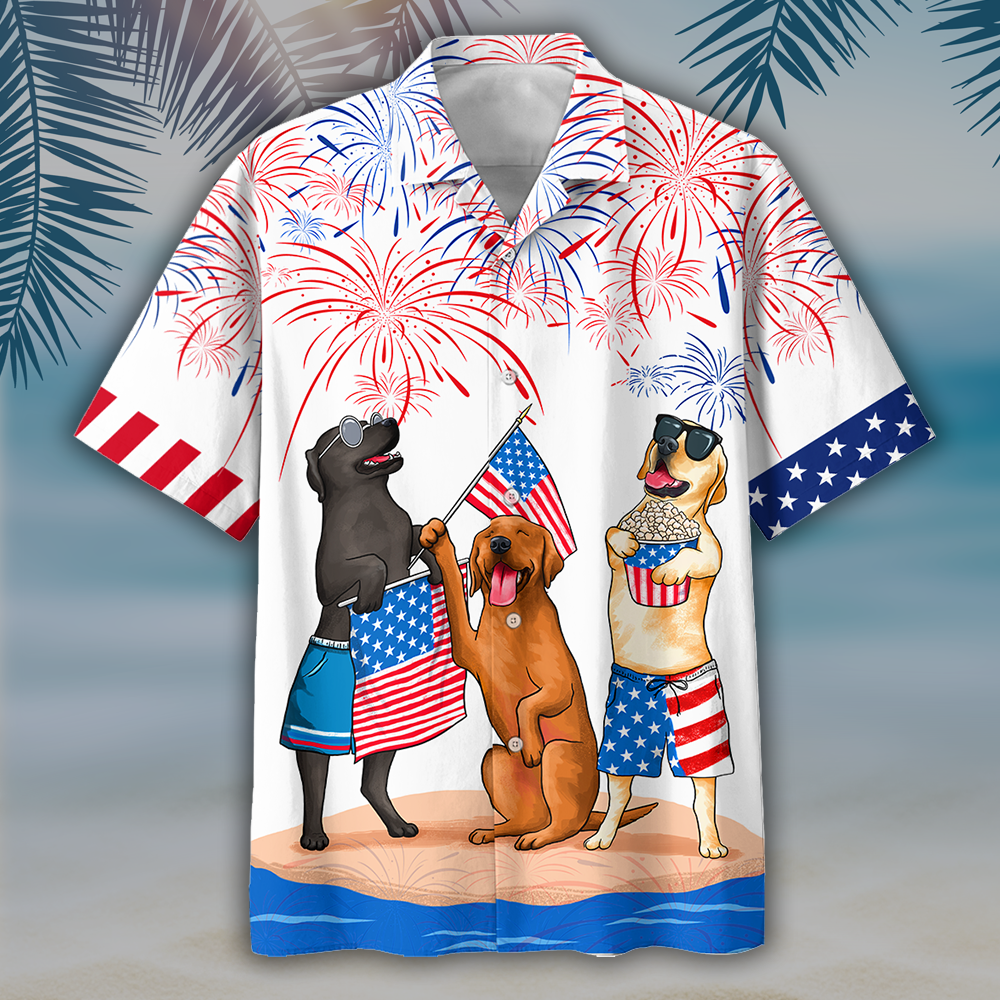 Familleus - Labrador Hawaiian Shirt - Independence Day Is Coming