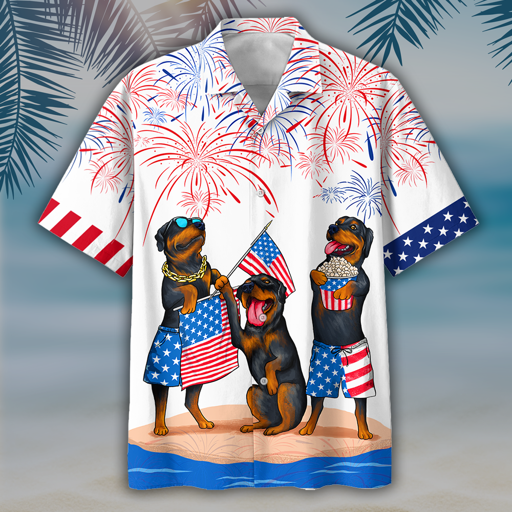 Familleus - ROTTWEILER Hawaiian Shirts - Independence Day Is Coming