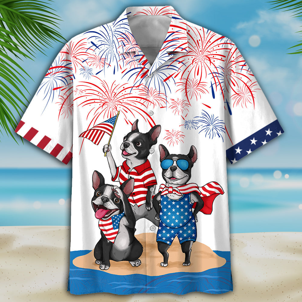 Familleus - French Bulldog Hawaiian Shirt - Independence Day Is Coming